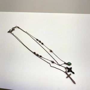 Lucky brand layered cross necklace